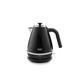 De'Longhi Distinta X KBIN3001.BK Designer Kettle, Brushed Steel, 360 Swivel Base, Cord Storage, 1.7 Litre, Anti-limescale Filter -Black