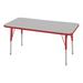 Norwood Commercial Furniture Adjustable Height Rectangular Activity Table Laminate/Metal | 30 H in | Wayfair NOR-RCE2448C-GRD