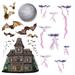 The Holiday Aisle® 16 Piece Haunted House & Night Sky Prop Set | 0.01 D in | Wayfair THLA7402 40480017