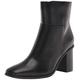 The Drop Damen Ibita Stiefelette mit Hohem Absatz und Seitlichem Reißverschluss Ankle Boot, Schwarz, 40.5 EU