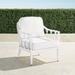 Avery Lounge Chair with Cushions in White Finish - Resort Stripe Cobalt - Frontgate