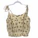 American Eagle Outfitters Tops | American Eagle Boho Floral Swiss Dot Crop Top Nwt | Color: Cream/Pink | Size: L