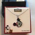 Disney Jewelry | Disney Mickey 90 Years Anniversary Necklace | Color: Silver | Size: Os