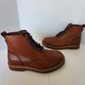 Coach Shoes | New Coach Derby Dark Saddle Brown Leather Boot Men's 7.5 D | Color: Brown | Size: 7.5