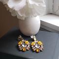 J. Crew Jewelry | Jcrew Vintage Statement Earrings | Color: Gold/White | Size: Os