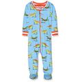 Hatley Baby Boys' Organic Cotton Sleepsuits, Blue (Scooting Dinos), (Size:3-6 Months)
