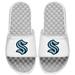 Youth ISlide White Seattle Kraken Primary Logo Slide Sandals