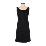 Mossimo Casual Dress - A-Line Scoop Neck Sleeveless: Black Print Dresses - Women's Size 4