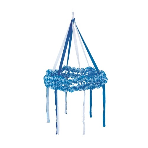 Papstar 480 Dekokranz, Papier Ø 75 cm "Bayrisch Blau" schwer entflammbar Image