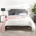 Mellow Mavn Tufted Platform Bed, Dark Gray Upholstered/Polyester in Brown/Gray | 43.09 H x 56.7 W x 79.2 D in | Wayfair ML-FPB-MAF-DG