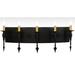 Meyda Lighting Warwick 5 - Light Dimmable Black Textured Candle Wall Light Metal in Black/White | 36 H x 12 W x 9.25 D in | Wayfair 171982