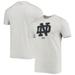 Men's Under Armour Heathered Gray Notre Dame Fighting Irish School Logo Performance Cotton T-Shirt