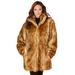 Plus Size Women's Short Faux-Fur Coat by Roaman's in Fox (Size M)