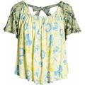 Free People Tops | Free People Women’s Baja Babe Cold Shoulder Blouse | Color: Yellow | Size: M