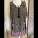 Free People Dresses | Free People Baby Doll Style Dress | Color: Black/Purple/White | Size: Xs