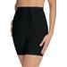 Plus Size Women's High-Waist Power Mesh Long Leg Shaper by Secret Solutions in Black (Size L) Shapewear