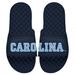 Men's ISlide Navy North Carolina Tar Heels Wordmark Split Slide Sandals