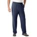 Men's Big & Tall Wicking Fleece Open Bottom Pants by KS Sport™ in Navy Marl (Size 5XL)