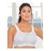 Plus Size Women's Custom Control Sport Bra by Glamorise in White (Size 36 C)