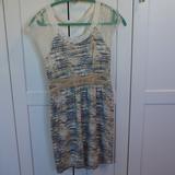 Free People Dresses | Free People Lace Multicolored Dress Size Xs | Color: Blue/Tan | Size: Xs
