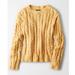 American Eagle Outfitters Sweaters | Ae Impossibly Soft Cable Knit Sweater | Color: Gold/Yellow | Size: S