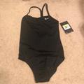 Nike Swim | Girls Nike Black White One Piece Swim Suit | Color: Black/White | Size: Sg