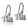 Women's Dayna Designs Pitt Panthers Silver Dangle Earrings