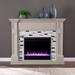 Birkover Color Changing Electric Fireplace with Marble Surround - SEI Furniture FC1096059