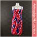 Anthropologie Dresses | Anthro "Dauntless Dress" By We Love Vera | Color: Blue/Red | Size: 0