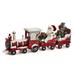 Kurt Adler Kringle Klaus Santa on Train Wood in Brown | 7 H x 30.5 W x 7 D in | Wayfair KK0047