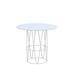 iSiMAR Lagarto Galvanized Steel Dining Table Metal in Blue | 29.1 H x 35.4 W x 35.4 D in | Outdoor Dining | Wayfair 9217_TB