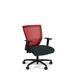 Via Seating Run II Ergonomic Genuine Leather Task Chair Upholstered in Red/Gray/Black | 39.3 H x 27 W x 27 D in | Wayfair 850017632615