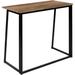 17 Stories Burns Industrial 35.5" Home Office Folding Computer or Laptop Desk Wood/Metal in Black/Brown | 29.5 H x 35.5 W x 18 D in | Wayfair