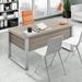 Upper Square™ Ose Desk w/ Built in Outlets Wood in Gray | 29 H x 47.25 W x 23.63 D in | Wayfair 996CB6AE404D479CA72D279A19809B05