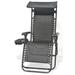 Arlmont & Co. Mir Reclining Zero Gravity Chair Metal in Black | 44 H x 25 W x 61 D in | Wayfair C9AE3ABE8A9F421A814C15EBA58D4D88