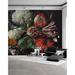 Red Barrel Studio® Arnis Peel & Stick Red Tulip Flower Floral Wallpaper Vinyl in Black | 75 W in | Wayfair 68CBC55E77E0440498C925FD681B1A97