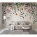 Bayou Breeze Catalano Peel & Stick Colorful Flowers & Leaves Floral Removable Wallpaper Vinyl in White | 187 W in | Wayfair