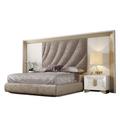 Hispania Home London Bedroom Set 3 Pieces Upholstered, Leather in White | Queen | Wayfair BEDOR128-SET3Q