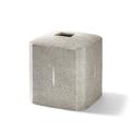 Ivy Bronx Culberson Pebbles Embossed Fine Porcelain Tissue Box Cover Porcelain in Gray | 6 H x 5.75 W x 5.75 D in | Wayfair