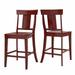 Three Posts™ Fortville Solid Wood Counter/Bar Stool Wood in Red | 42.13 H x 19.69 W x 21.65 D in | Wayfair 53FF31576AC042A899C849E6EDD8105F