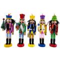 The Holiday Aisle® 5 Piece Funky Colored Nutcracker Hanging Figurine Ornament Set Ceramic/Porcelain | 6 H x 2 W x 2 D in | Wayfair