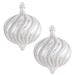 The Holiday Aisle® 6" (150mm) Ornament, Commercial Grade Shatterproof , Onion Shape Ornament Decorations in Gray/Yellow | Wayfair