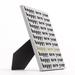 The Holiday Aisle® Angell Happy New Year Easel Back Canvas Wood in Black/Brown/White | 10 H x 8 W x 0.5 D in | Wayfair