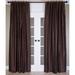 India's Heritage Solid Silk Room Darkening Rod Pocket Single Curtain Panel Silk in Brown | 96 H in | Wayfair P305-096I