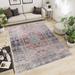 Brown/Red 91 x 60 x 0.27 in Area Rug - Bungalow Rose Moab Oriental Brown/Ivory/Red Area Rug Polypropylene | 91 H x 60 W x 0.27 D in | Wayfair