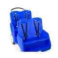 Gaggle 4-Seat Stroller Buggy in Blue | 30 H x 58 W x 28.5 D in | Wayfair 4142039