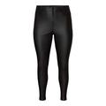 Vero Moda Curve Damen VMLORA HW SS Coat Pants-K Curve NOOS Hose, Black/Detail:Coated, 54