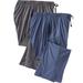 Men's Big & Tall Hanes® 2-Pack Jersey Pajama Lounge Pants by Hanes in Charcoal Denim (Size 4XL)