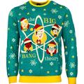 Numskull Unisex Official The Big Bang Theory Knitted Christmas Jumper for Men or Women - Ugly Novelty Sweater Gift