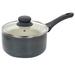 Oster 2.5 qt. Non-Stick Aluminum Saucepan w/ Lid Non Stick/Enameled Cast Iron/Cast Iron in Gray | 5.75 H x 7 W in | Wayfair 950115183M